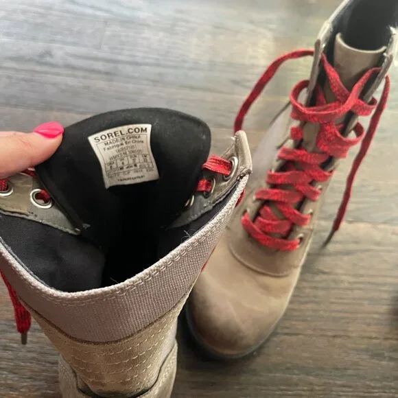 Sorel Wmns Lexie Wedge Waterproof Canvas Winter Boots NL3046-051 - Picture 3 of 6